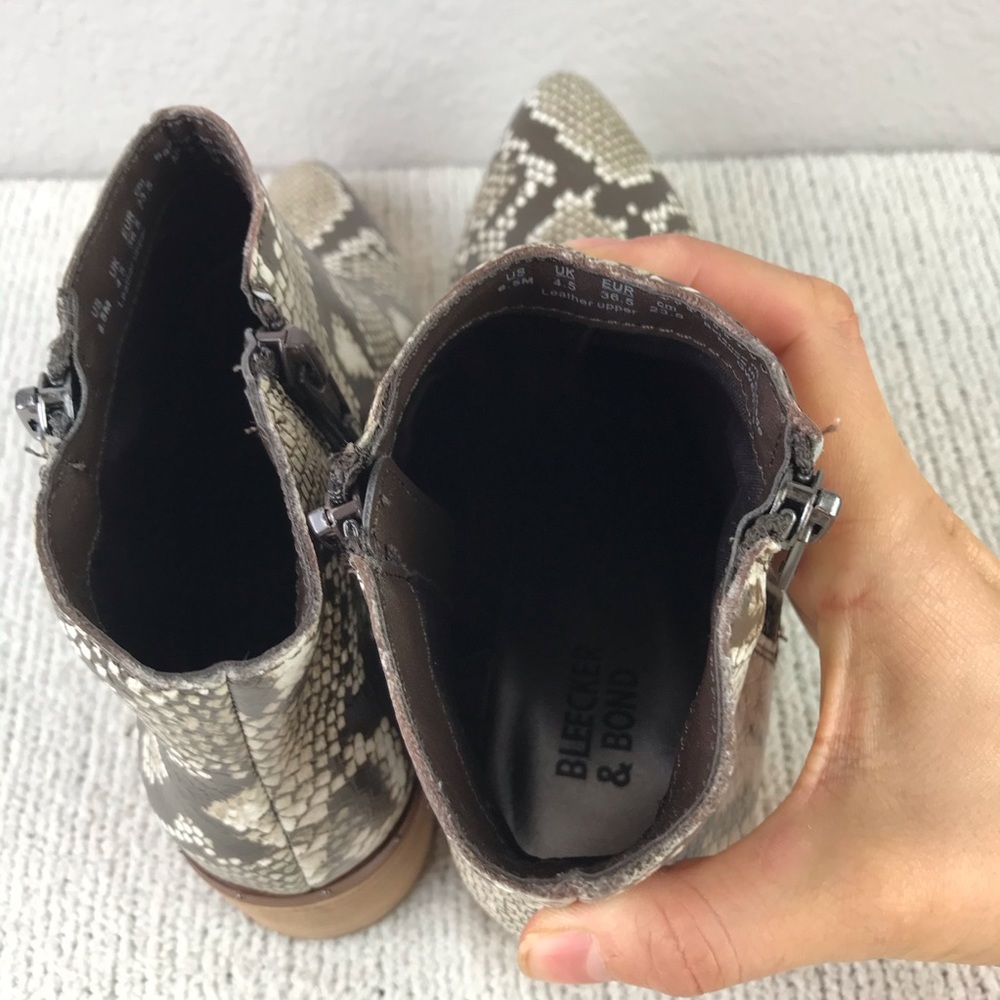 Bleecker & Bond Gwen Snakeskin Bootie - Picture 5 of 10